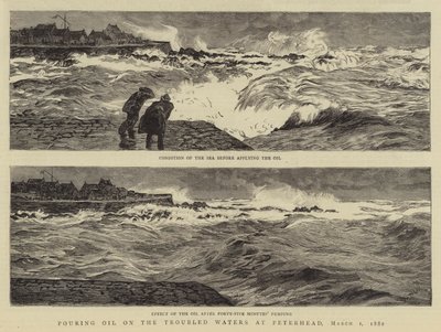 Olajöntés a zaklatott vizekre Peterheadben, 1882. március 1 alkotó: William Lionel Wyllie
